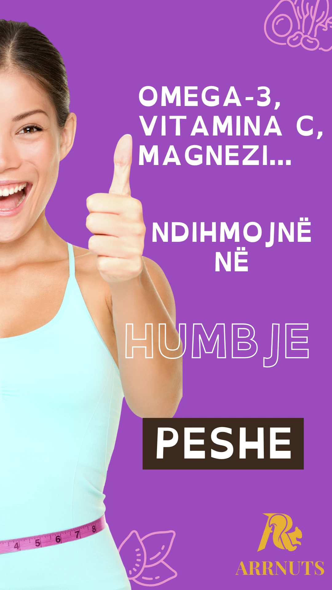 Arrore organike (organic nuts) - proteina, magnez dhe omega 3