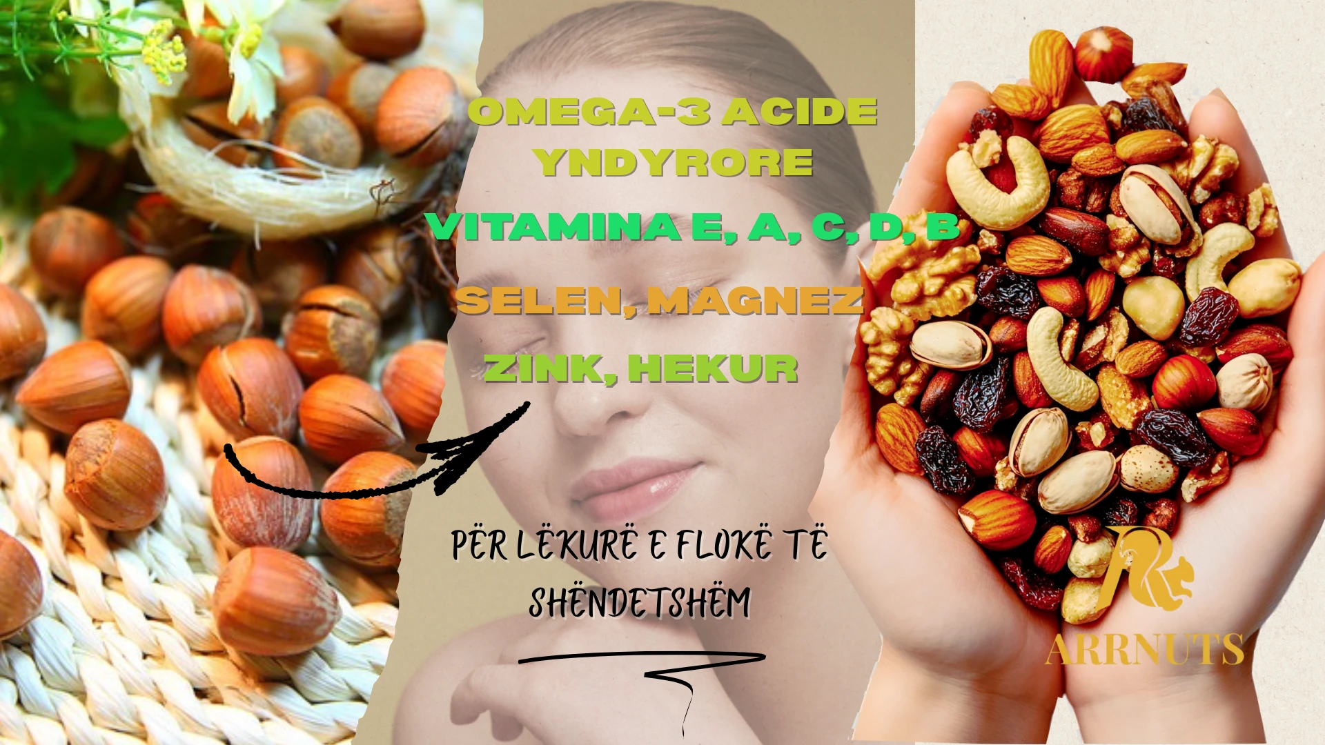 arrnuts, nuts, protein, omega3, arrore, bajame, lajthia,festek, stika